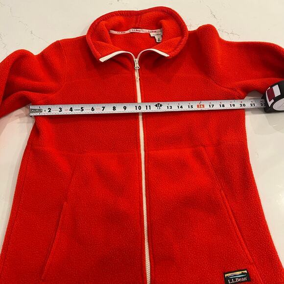 L.L. Bean Katahdin Fleece Full-Zip Jacket Red Size‎ Medium - Picture 8 of 9
